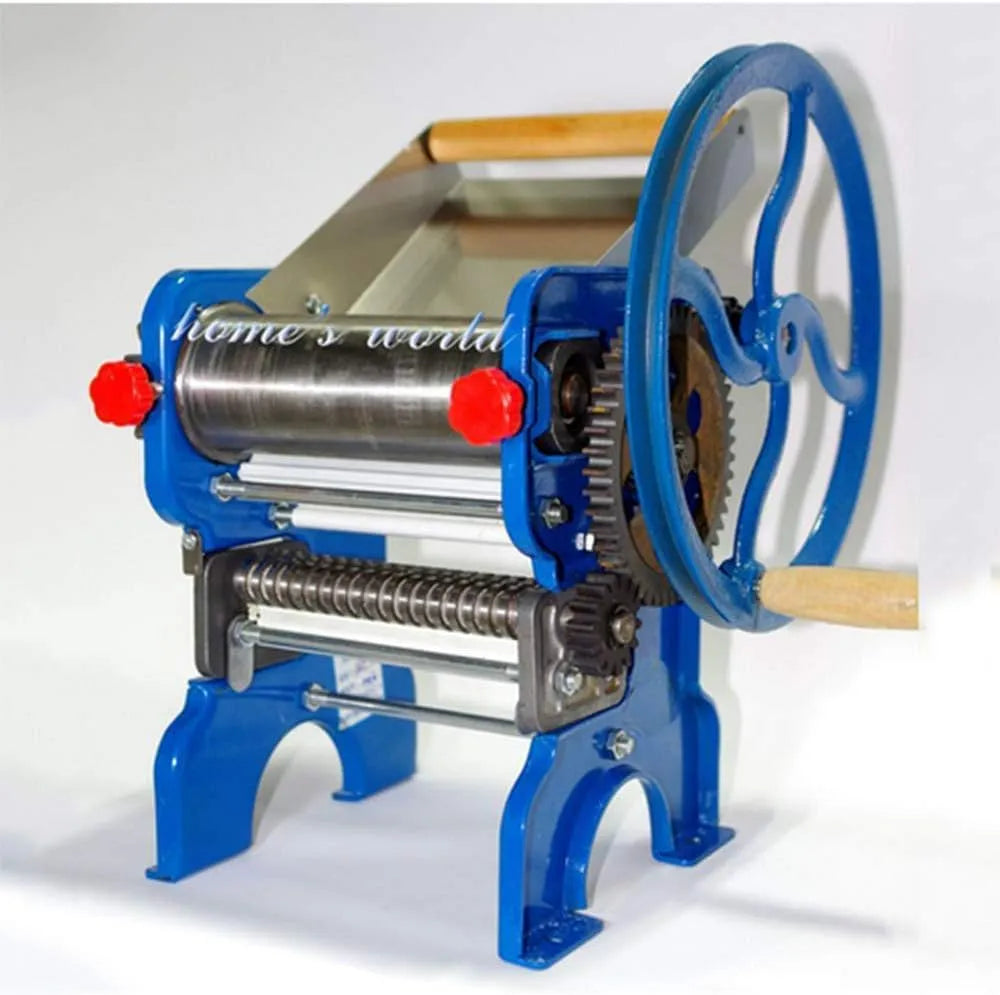Machine, makermachine, noedelsnijmachine, noedelpers met twee messen