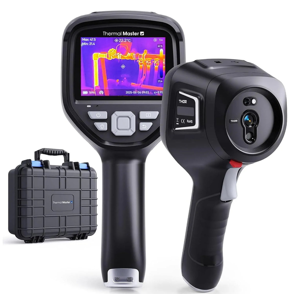 Camera, Warmtebeeldcamera Thor002, 3,5 inch, IR-resolutie: 256 x 192. Super IR-resolutie