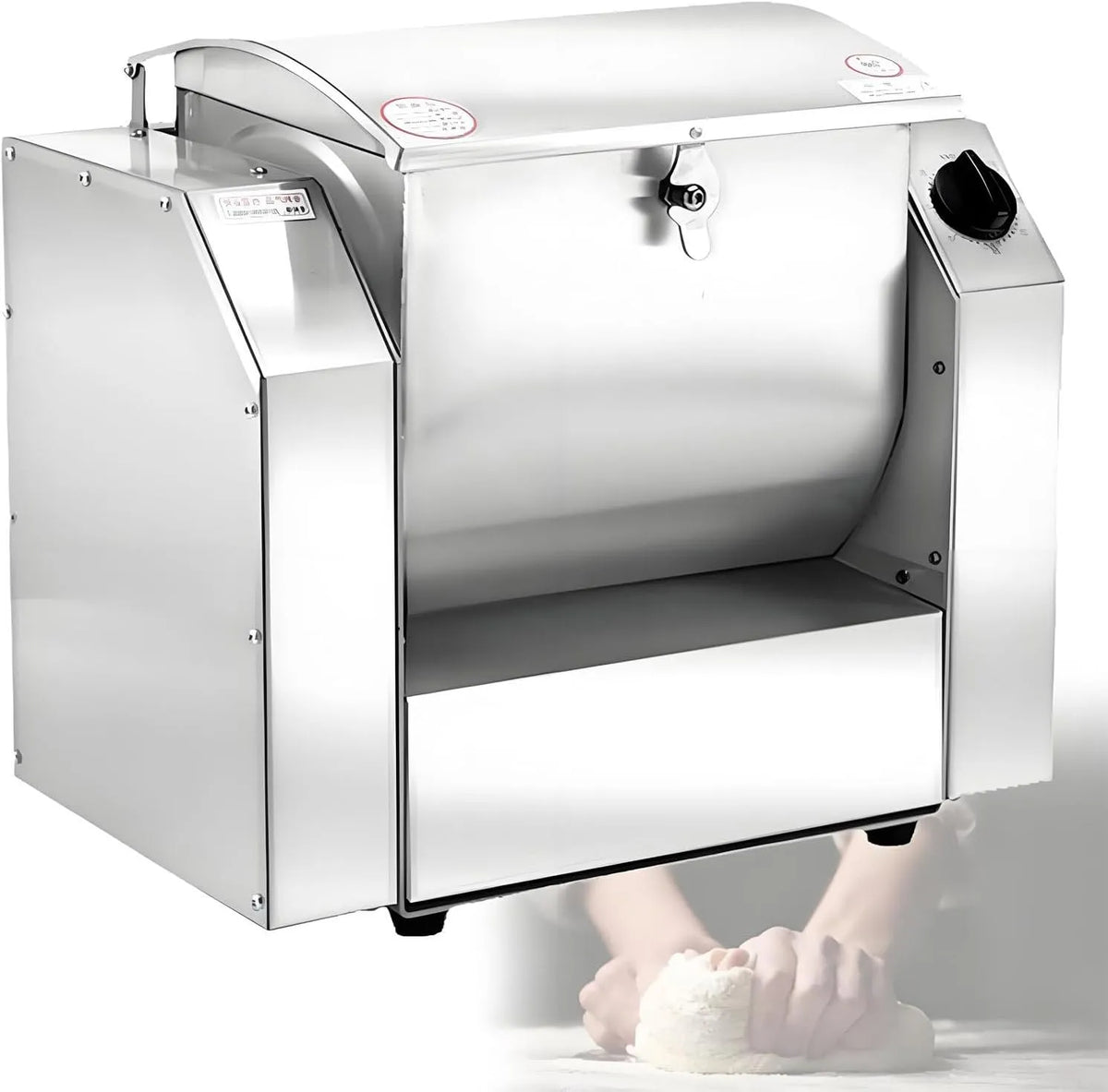 Deeg kneden machine, Deegmixer, RVS voor pasta, 5KG capaciteit, Elektrische voedsel meel mixer, volautomatische deeg kneden machine, noedel, pizza