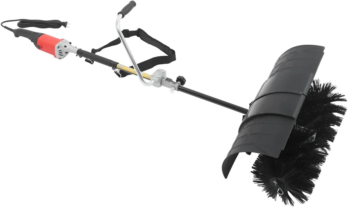 Elektrische veegmachine en Sneeuwblazer, 2-in-1, handsneeuwblazer, sneeuwruimer, kabel aangedreven handveegmachine, reinigingsbreedte 55 cm