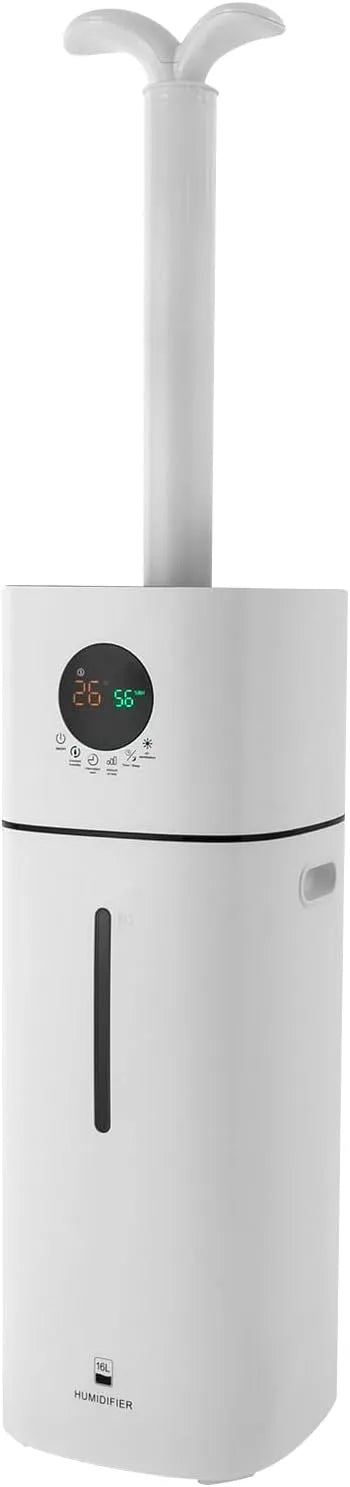 Luchtbevochtiger met 3 standen, timer, 570 ml, 1-12 uur, 25 uur, afstandsbediening, digitaal display en waterreservoir