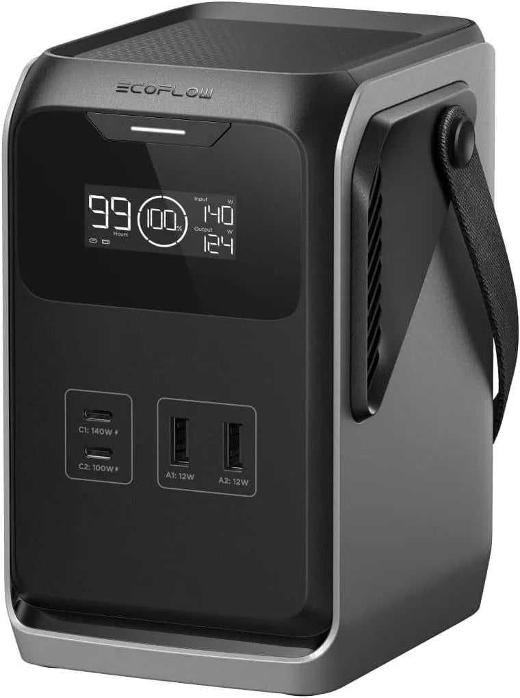 Draagbaar powerstation, 192 Wh, 220 W, 0 dB, Draagbaar powerstation EcoFlow TRAIL 200 DC