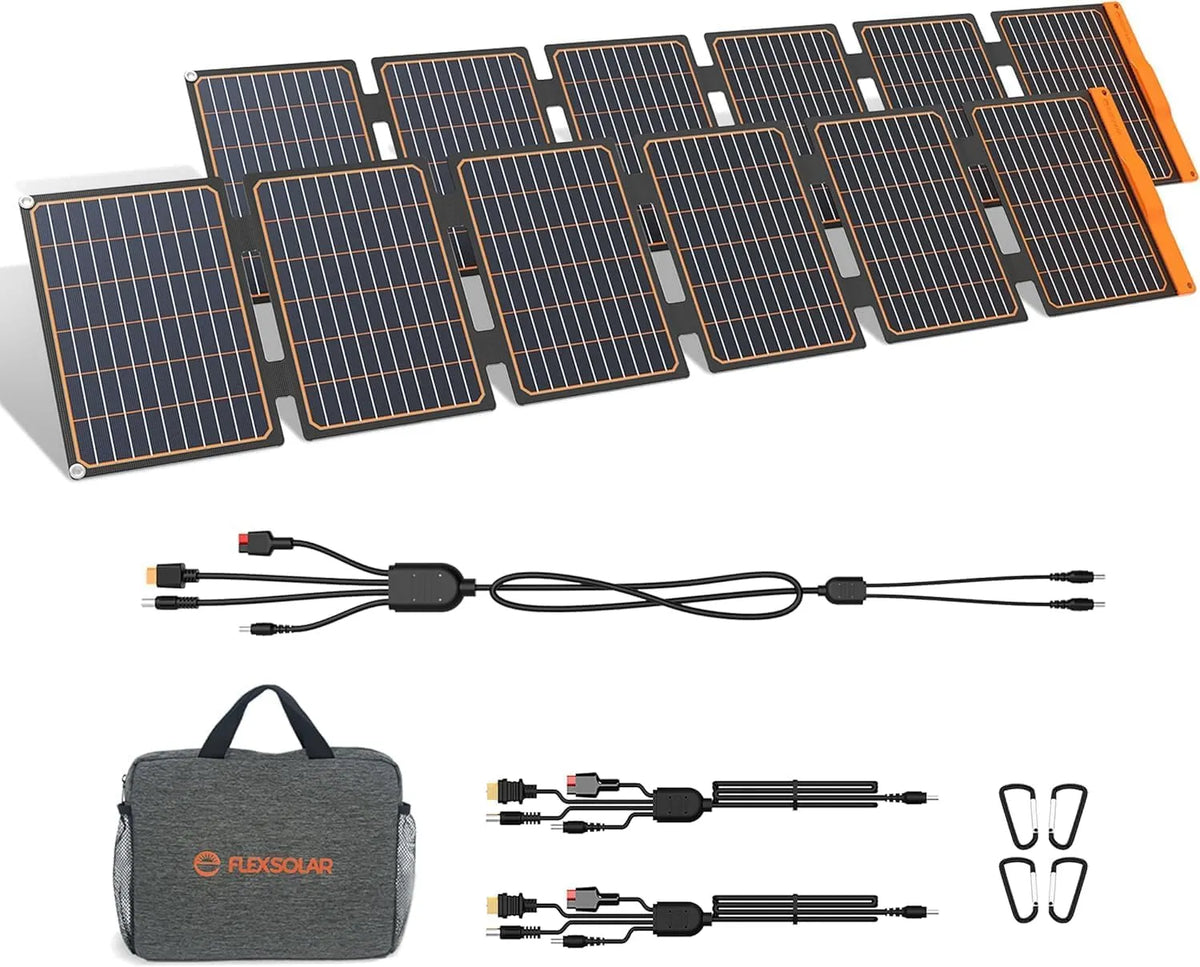 Zonnepaneel met FlexSolar draagbare opvouwbare zonne-oplader, 60 W
