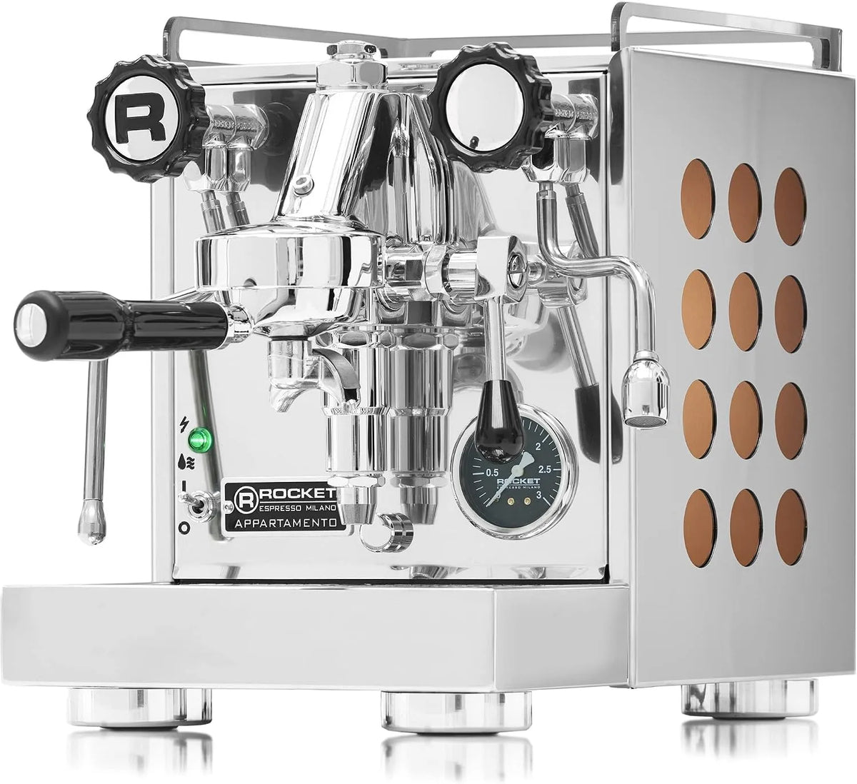 Espressomachine E61 met 1,5 uur, 247 mm, 425 mm, 360 mm, 15 bar, 230 V en waterreservoir