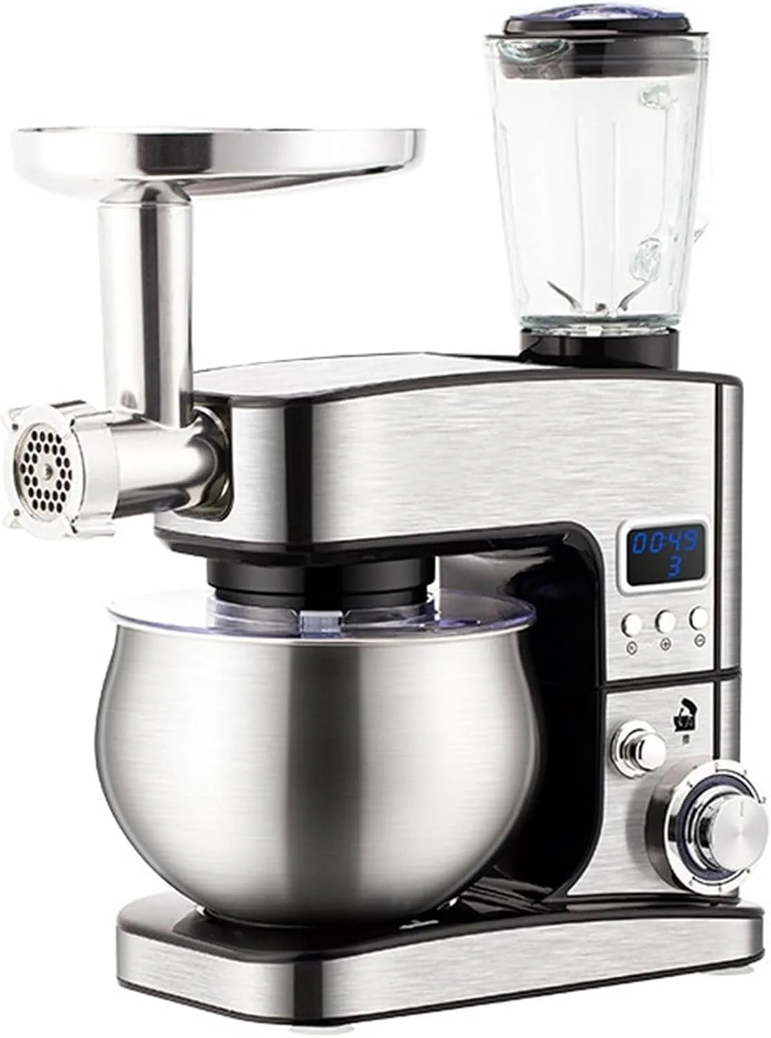 Machine Set7 met Multifunctionele Chef-kokmachine, Intelligent Timing RVS Set7, Volautomatische Desktop-huishoudelijke Deegmixer
