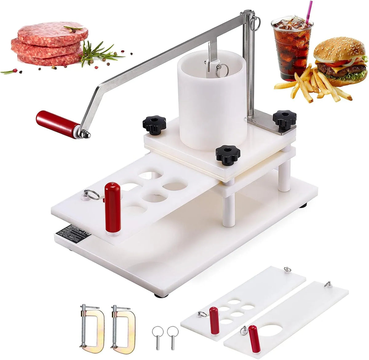Barbecue met 1,5 Kg, 45,7 x 30,5 x 40,6 cm, 56,5 x 35,5 x 27,5 cm en 154-158G