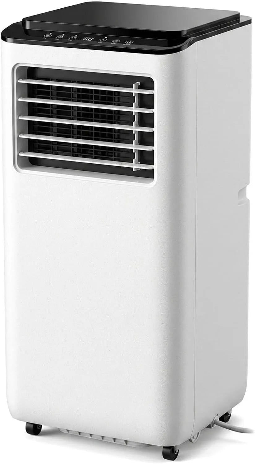 Mobiele airconditioner en Ventilator, 14000 BTU, 2 Ventilatiestanden, Laag Energiegebruik, Koeling Ventilator voor Woning, 10000 BTU, 24h Timer