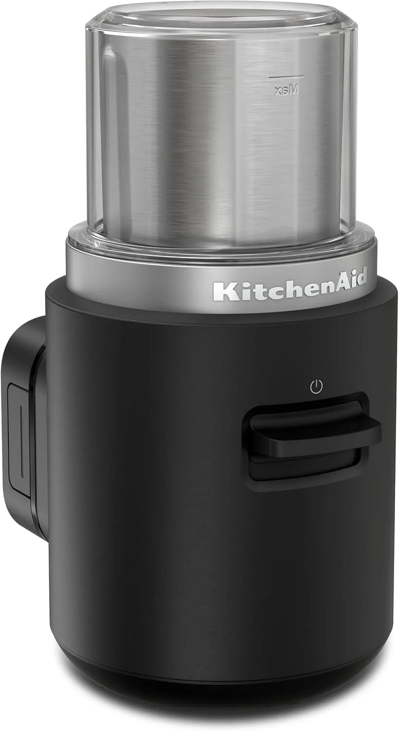 KitchenAid, 113 g maalhouder, met accu, draadloze koffiemolen voor onderweg, zwart