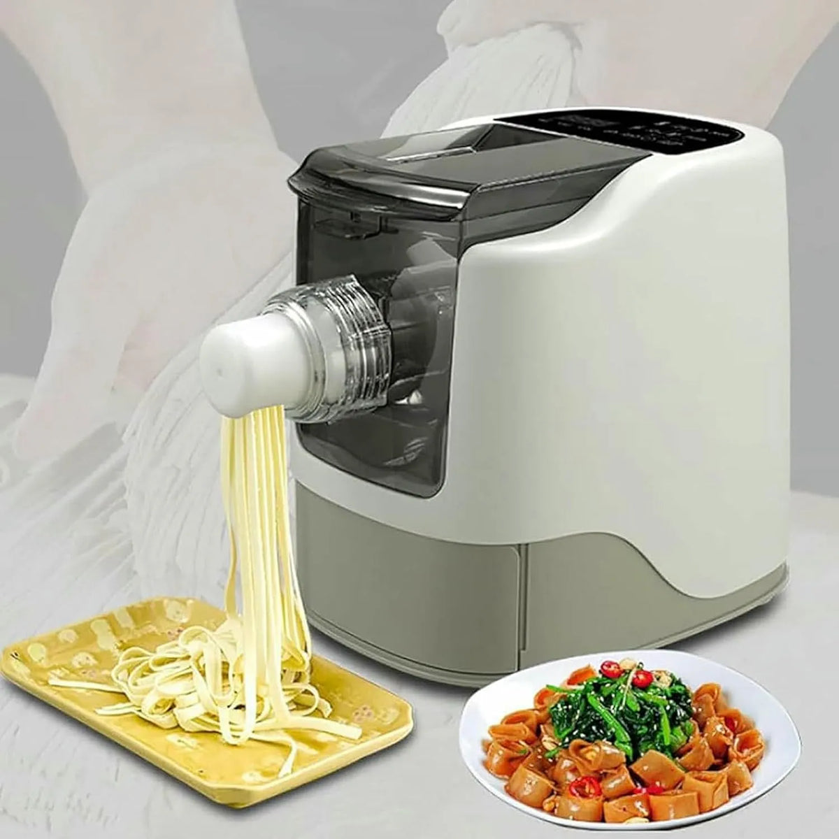Elektrische pastamachine, 220V, 260 W, 3 minuten, 1-3 cm, Automatische elektrische pastamaker