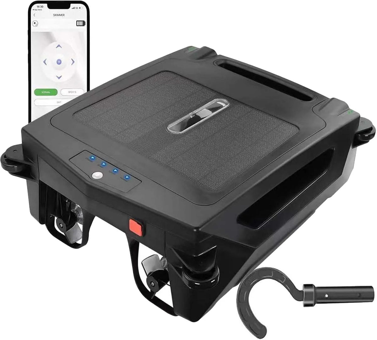 Zwembad met 4,1 L, 5000 mAh, 20 uur, 2-3 uur, 100 m2, app-bediening, zonne-energie en geluidsarme werking