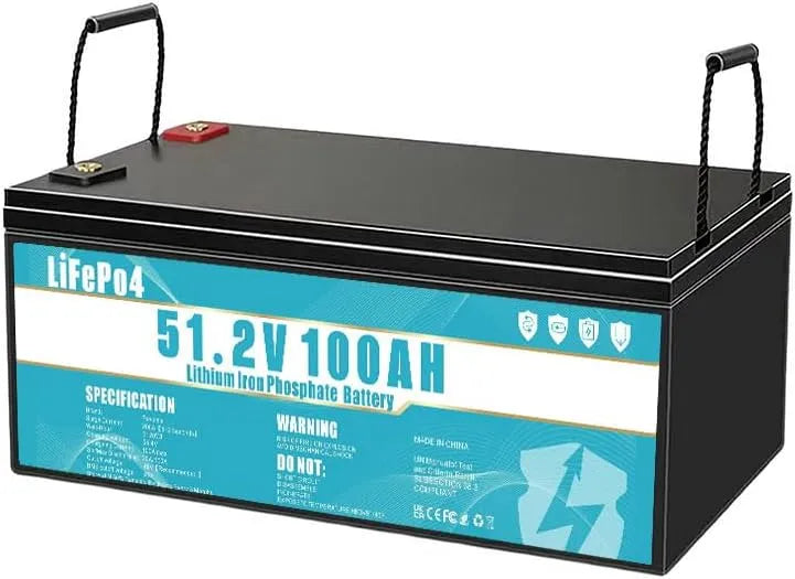 Oplaadbare Batterijen, Oplaadbare Batterijen LiFePO4, 51,2V, 100AH, 5 kWh, geschikt ter vervanging van loodzuuraccu's, voor zonne energie