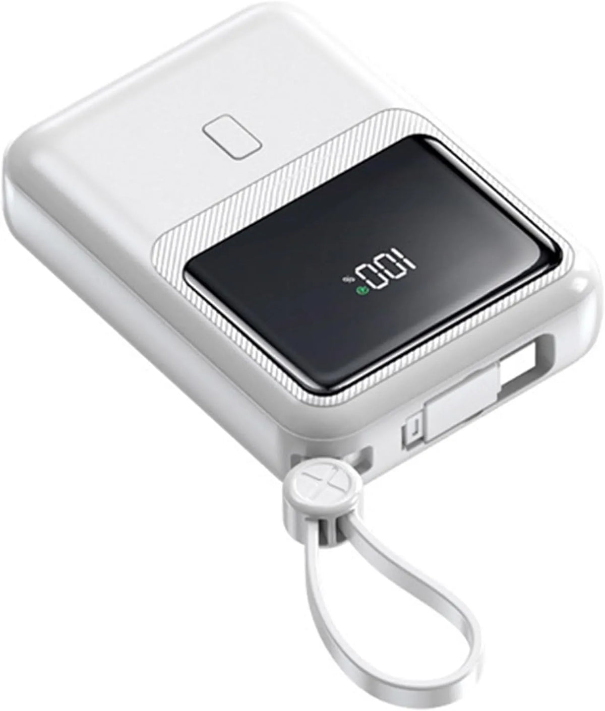 2PCS 10000 mAh Mini op zichzelf staande Power Bank met snoer PD20W Grote capaciteit Compact draagbaar Snel opladen Mobiele voeding PD20W met 10000 mAh