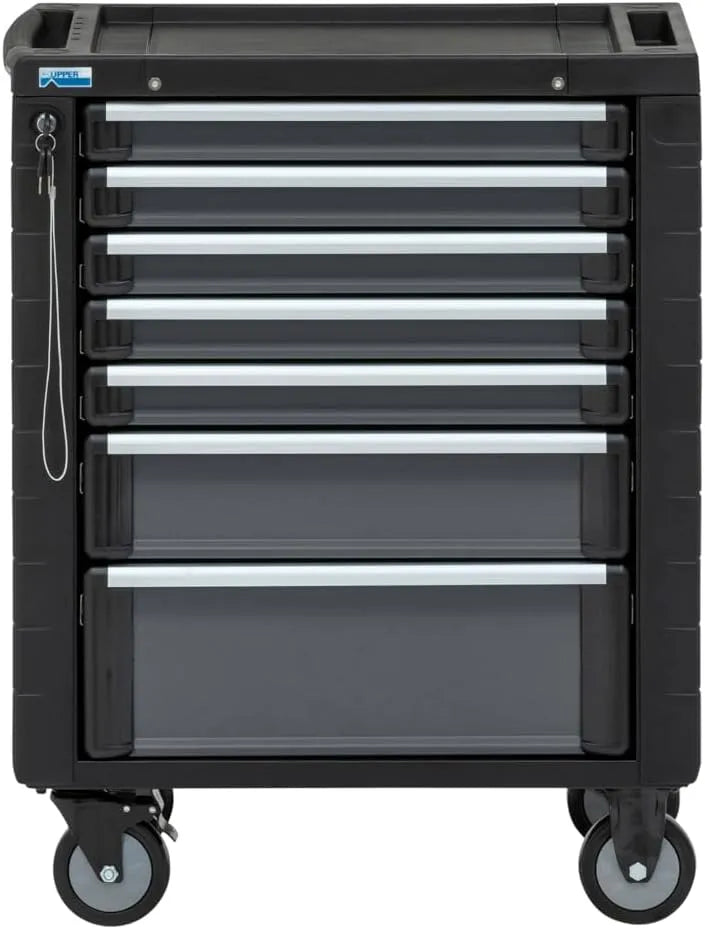 Küpper gereedschapswagen met 210 kg, 53,5 x 40 x 5,5 cm, 535 x 400 x 55 mm, 535 x 400 x 125 mm, 535 x 400 x 195 mm en antraciet