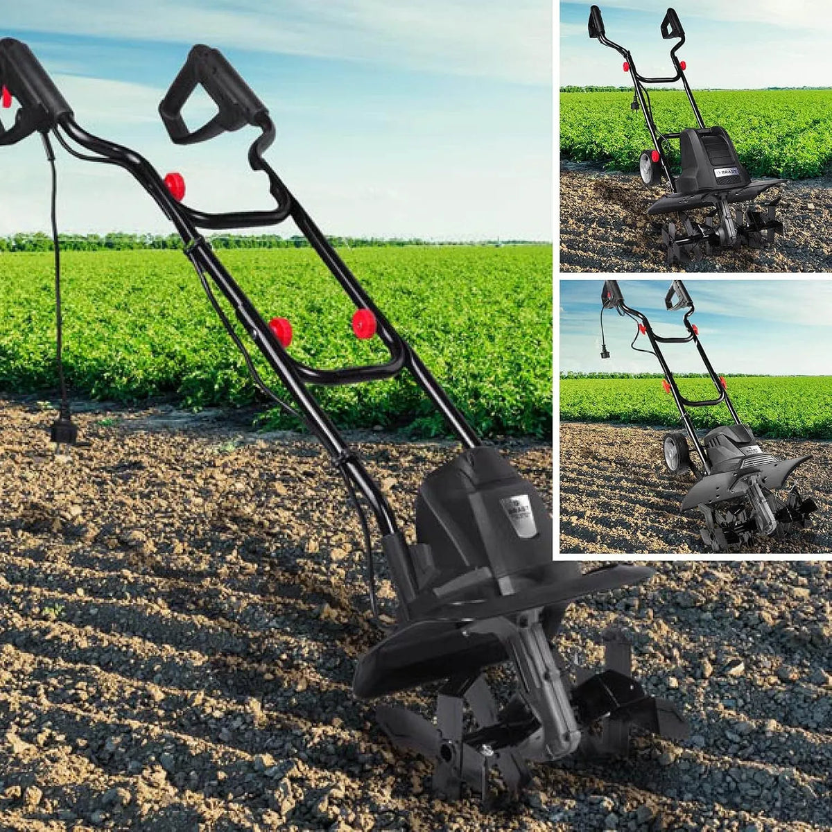 1050 W, BRAST elektrische helmstok, krachtig: 1050 W 32 cm breed, 22 cm Werken leraar, 16 Blades -3 Mod Diff. power.- secure