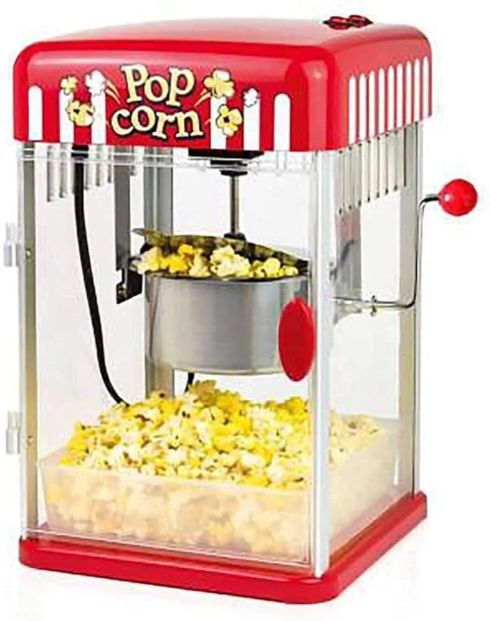 Popcorn Machine met 1200 W, 33 x 29 x 49cm en 1,8 L, Popcorn Machine Hot Oil Popcorn Maker 1200 W
