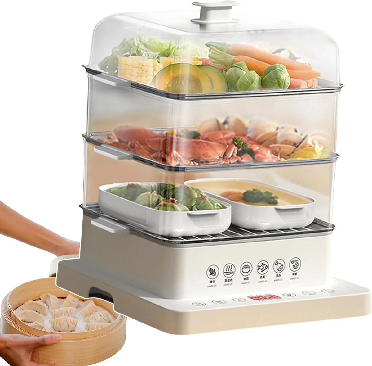 Voedselstomer met 320 x 322 x 400mm, 12 uur, 40L, 800 W, 12,00 uur en RVS