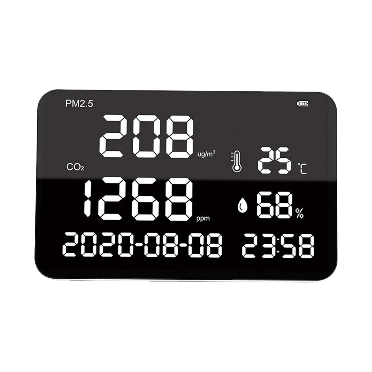 Luchtkwaliteitsmeter CO2 met Wandmontage, 5V en 1,5 seconden