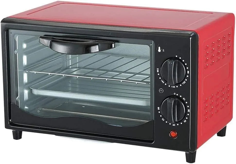 Inbouwoven met 12L, 340 x 200 x 210mm, 650 W, 60 minuten, 220V, 0-230°C, timer en RVS