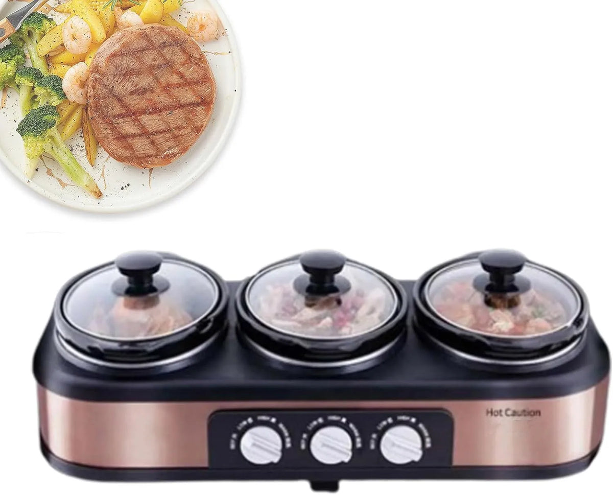 Slowcooker warmhoudfunctie/1 met 5 l, 56 x 26 x 18CM, 4-6 uur, 10-12 uur, 300 W, 220V, 1-2 cm en regelbare thermostaat