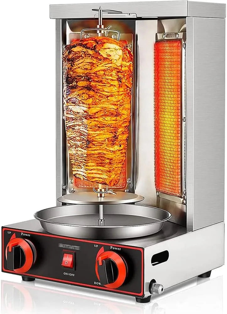 Barbecue met 295 x 295 x 490mm, 9 inch, RVS en zilver, Automatische roterende barbecue