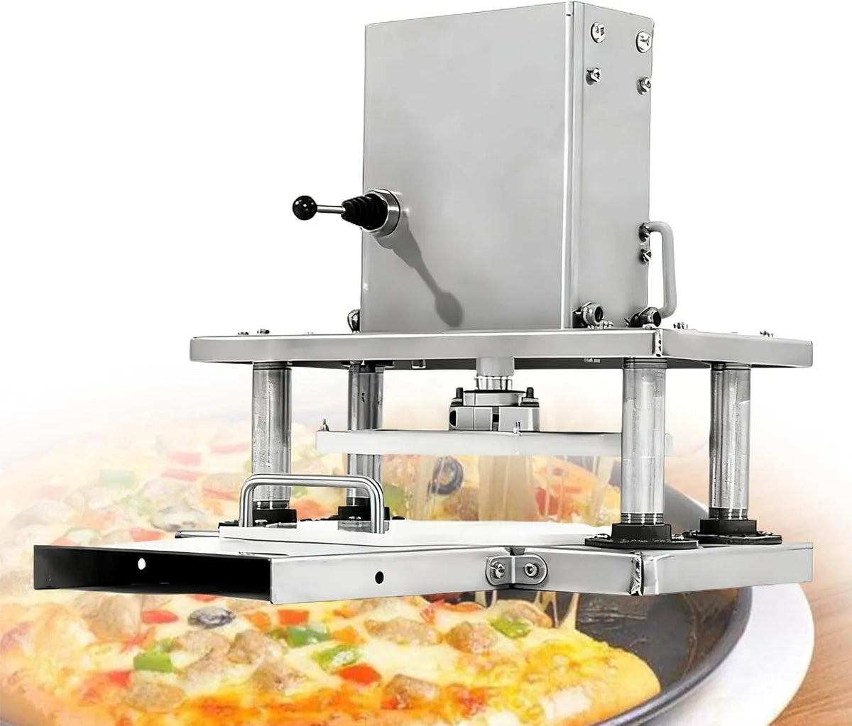 Machine met 22 cm, 35 x 28 x 35 cm, 220V, 110V en 55 W, 22 cm pizzapers voor zelfgemaakte pizza