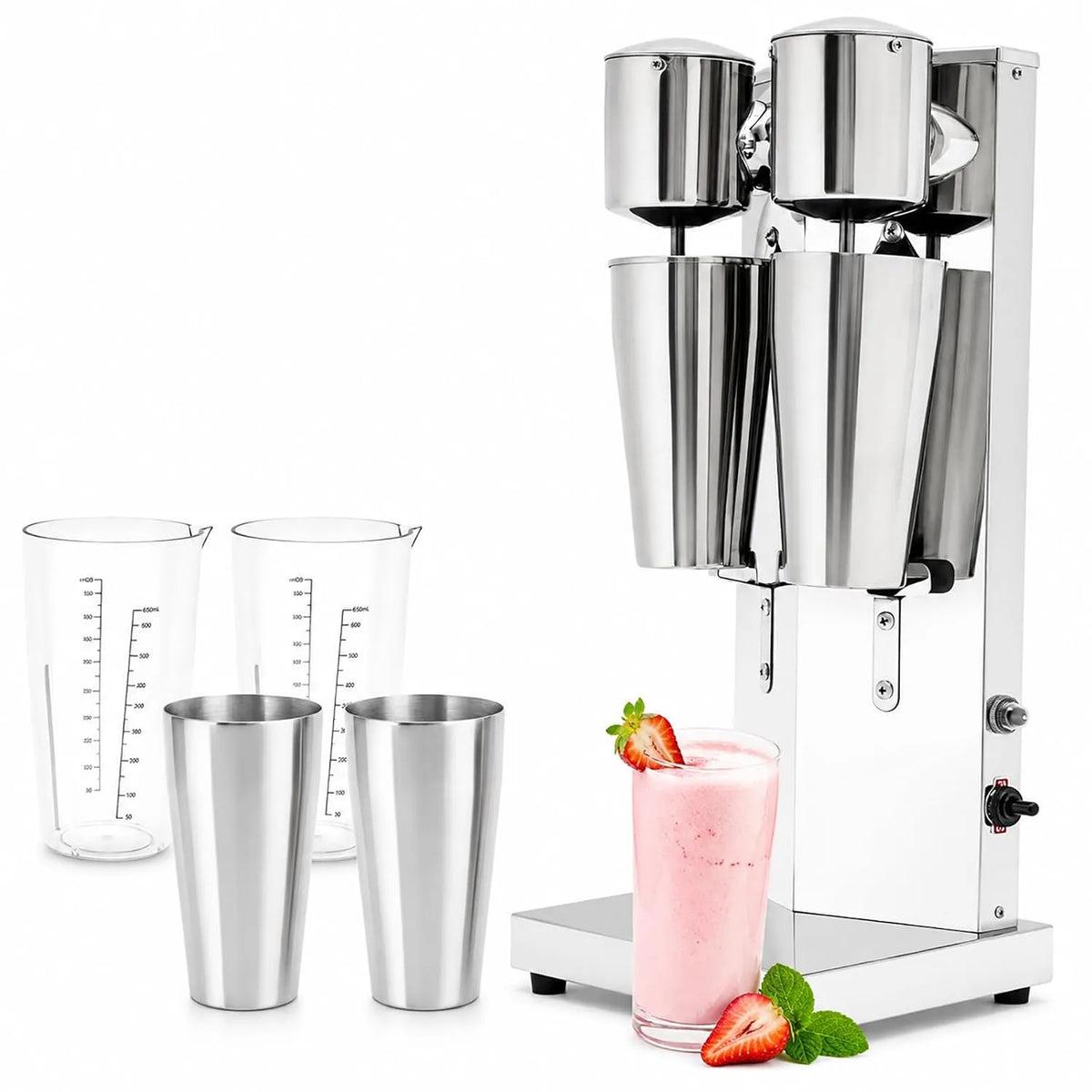Machine, 800 ml, 180 W Frappe-machine, 2-snelheden thee-shaker-mixer, voor verschillende melkthee/sapdranken
