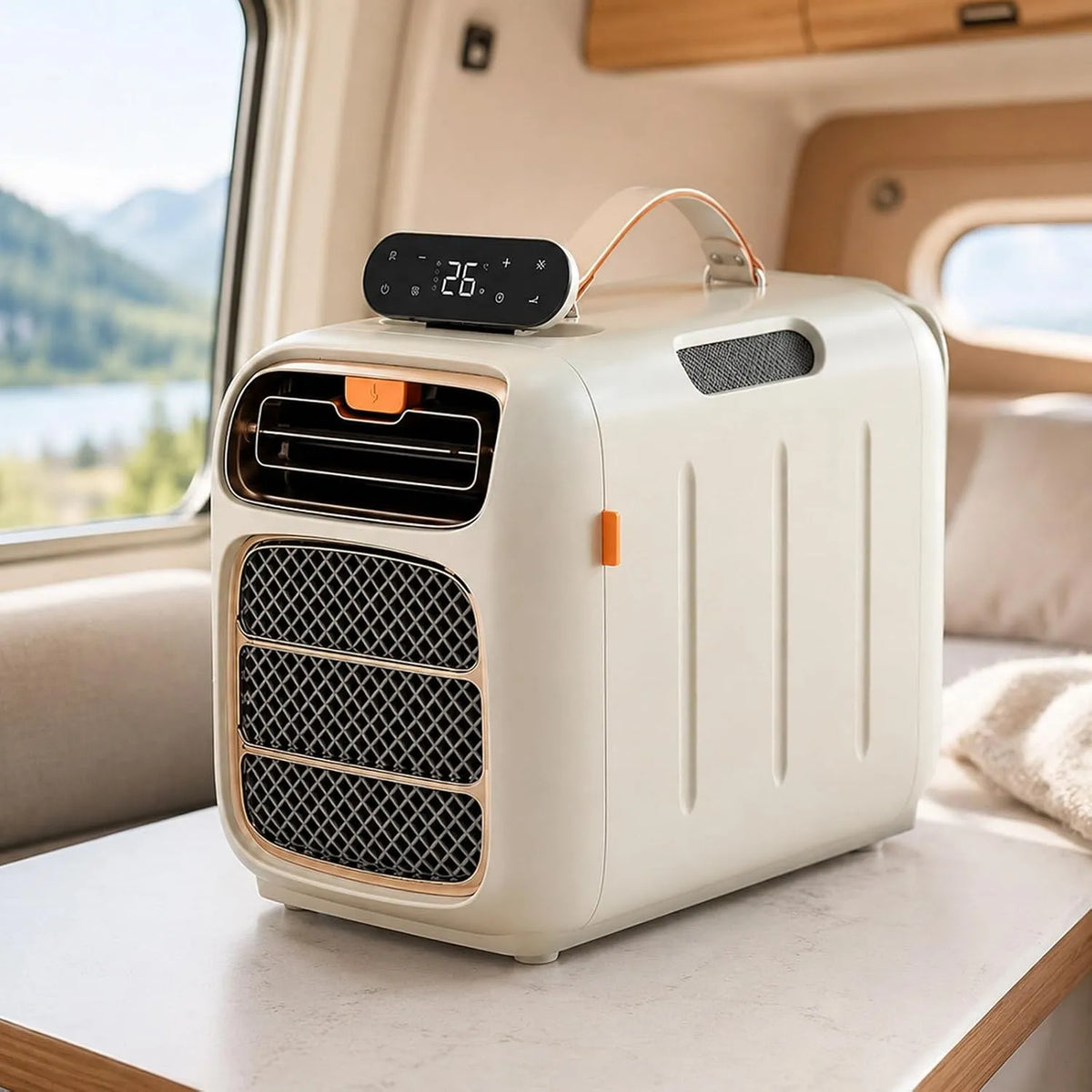 Mobiele airconditioner met 4700 BTU, 420 W, 3 Snelheden, Timer, 8–10 m2, 45 dB, 4 Standen en afstandsbediening