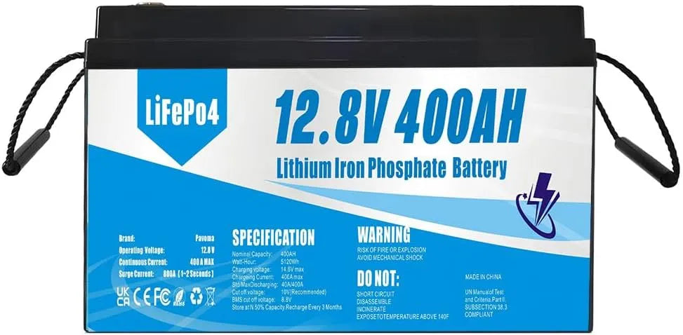 Deep cycle batterijen, 12.8V, zonne-energie, enz., 400AH, noodstroom, Deep cycle Lifepo4