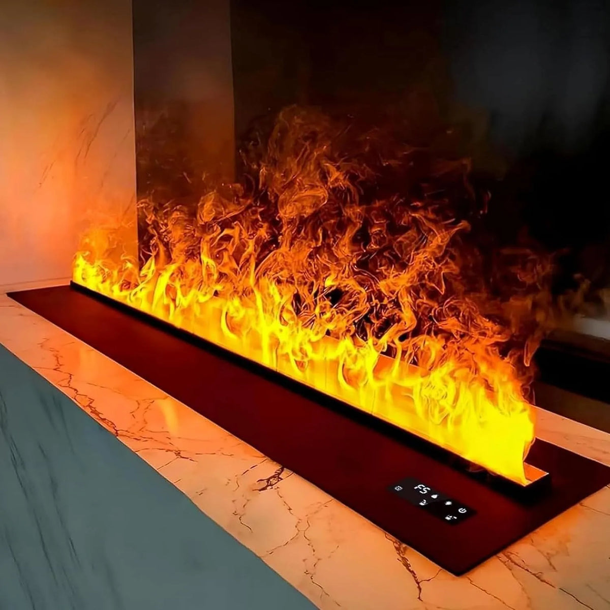 Elektrische haard met 80cm en afstandsbediening, Verstoven Open Haard 3d Waterdamp Elektrische Haard