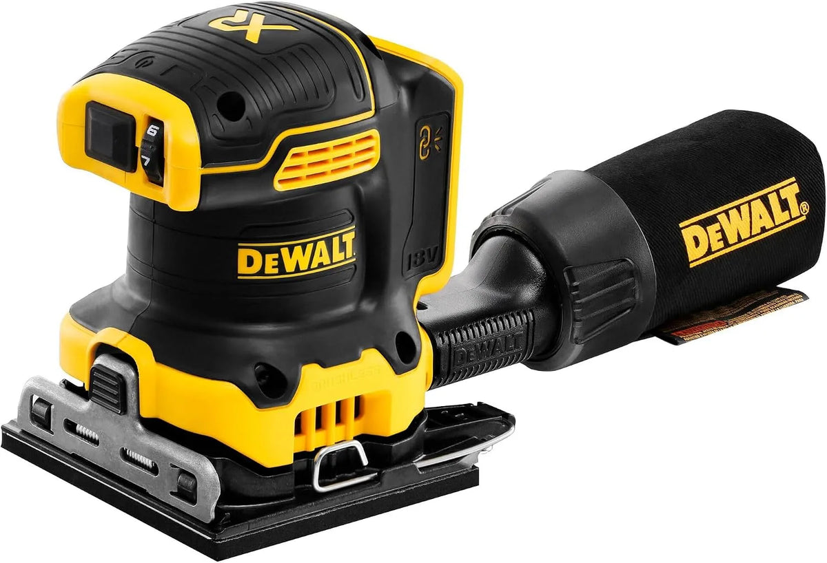 DeWalt, model DCW200N-XJ, DEWALT DCW200N-XJ 18V XR Borstelloze 1/4, vel palmschuurmachine kale eenheid