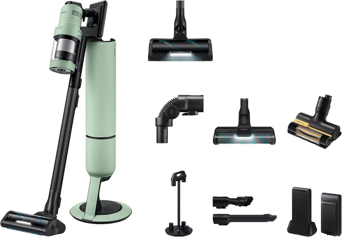 Samsung, Kruimeldief, VS90F40EEM/WD, 400 W, 2 accu's, Active Dual & Slim LED+ borstel, Satin, accu-handstofzuiger incl. accessoires, All-In-One