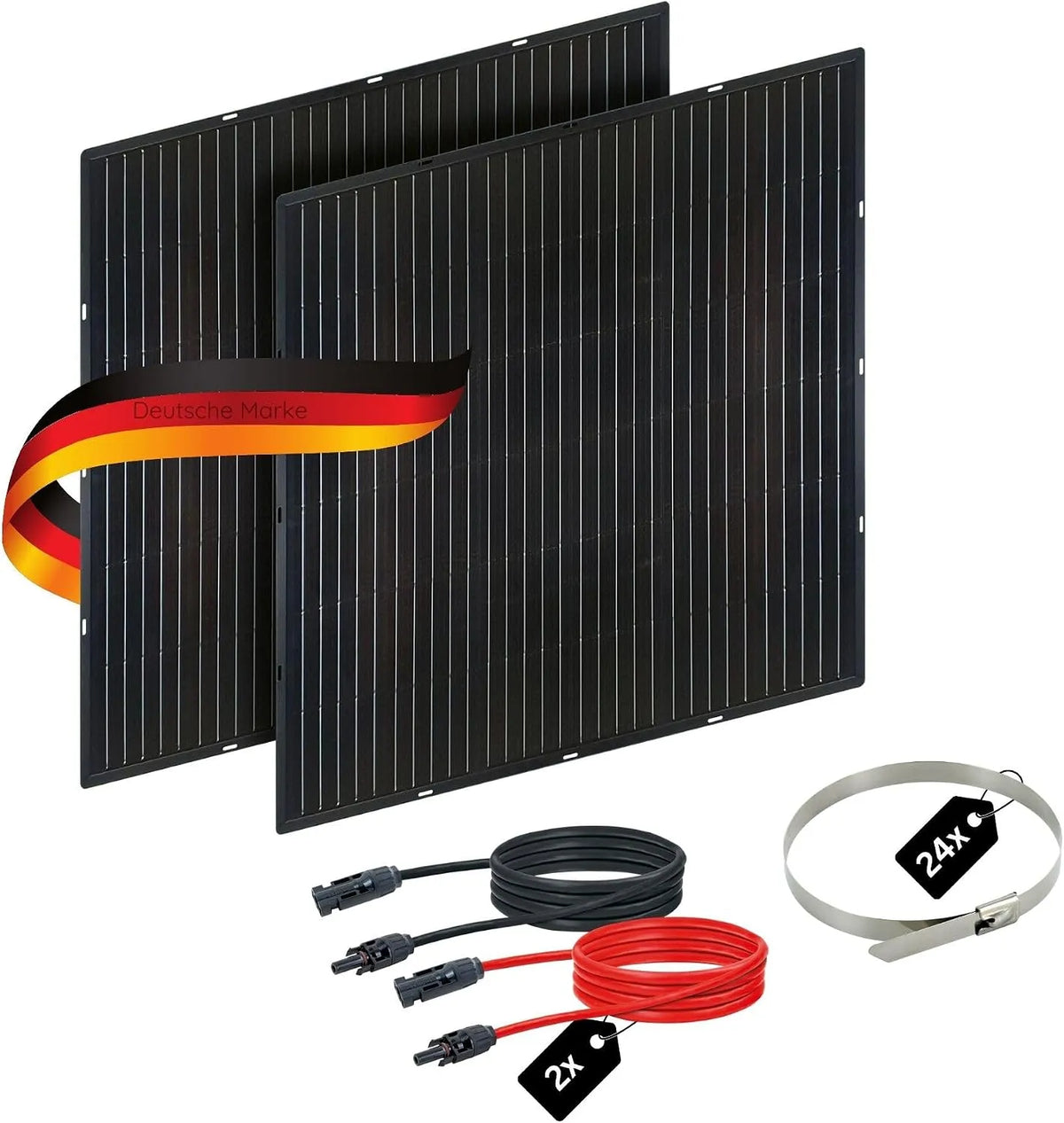 SCHWAIGER Slim‐Line Balkonkrachtcentrale met 400 Wp glazen zonnepanelen