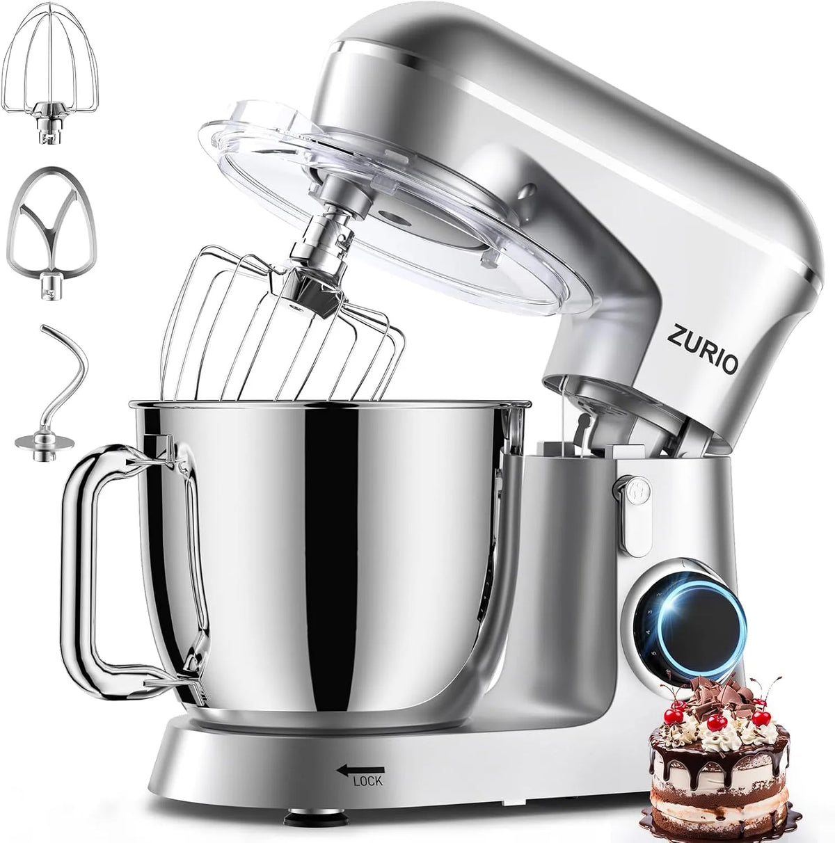 Stand Mixer, Stand Mixer, Zurio 5.5 L Electric Mixer