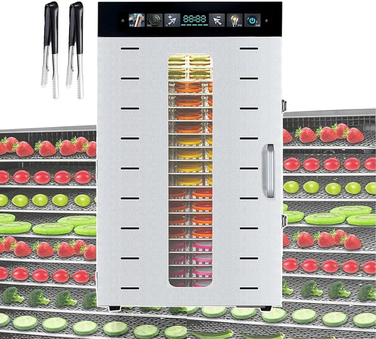 Ventilator, commerciële fruit- en vleesmachine met temperatuurregeling