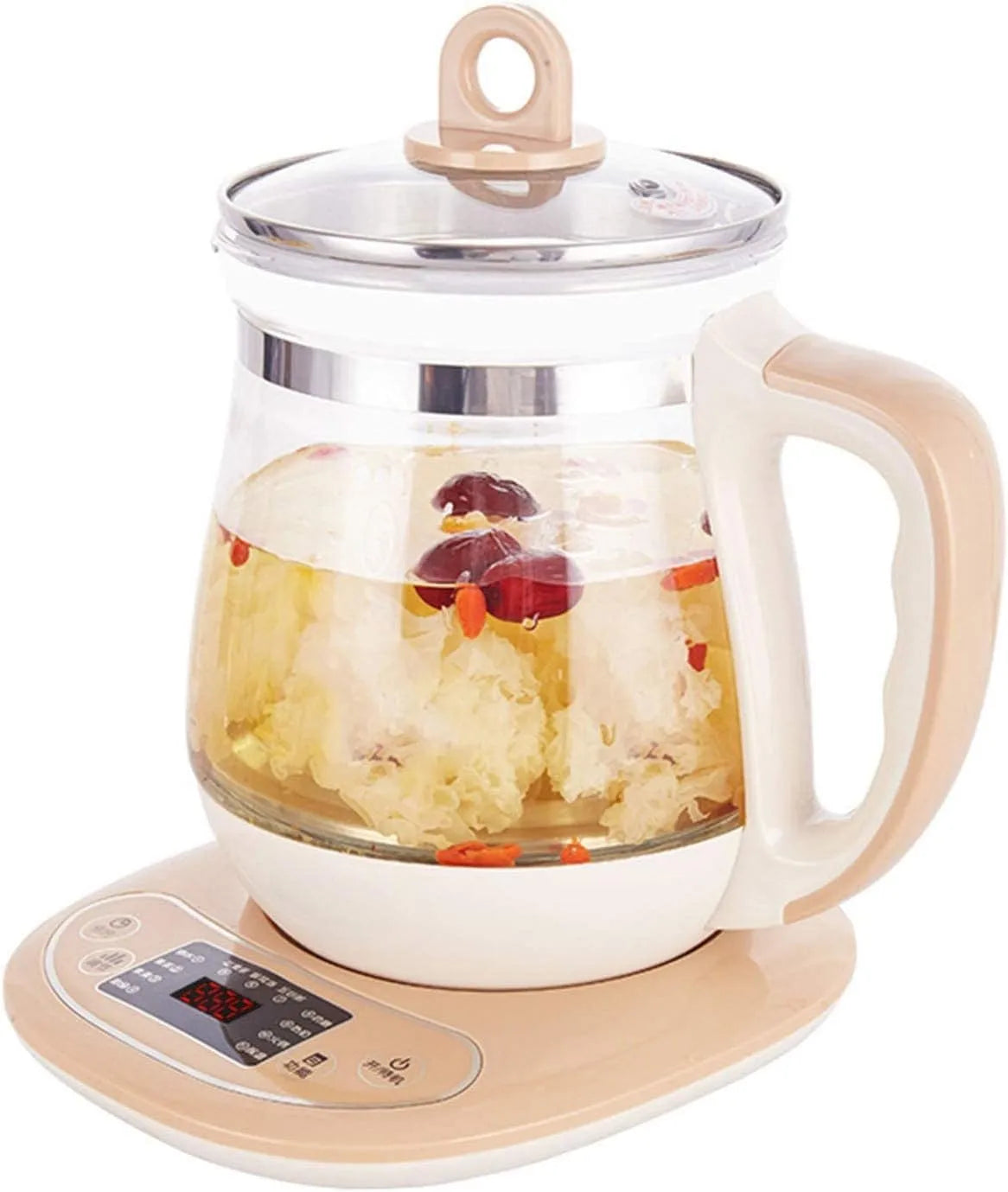 1,8L, Waterkoker, 1,8L glazen pot met grote capaciteit, volautomatisch verdikt glas, elektrische theepot