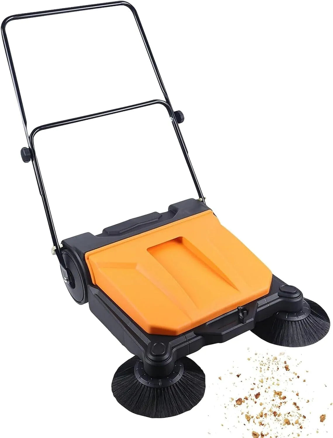 26,8 inch, Vloerveger, voor looppad, 26,8 inch veegbreedte, 15L stofbak, opvouwbare vloerveegmachine, Achterloop