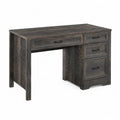Bureau en bois avec 3 tiroirs marron foncé