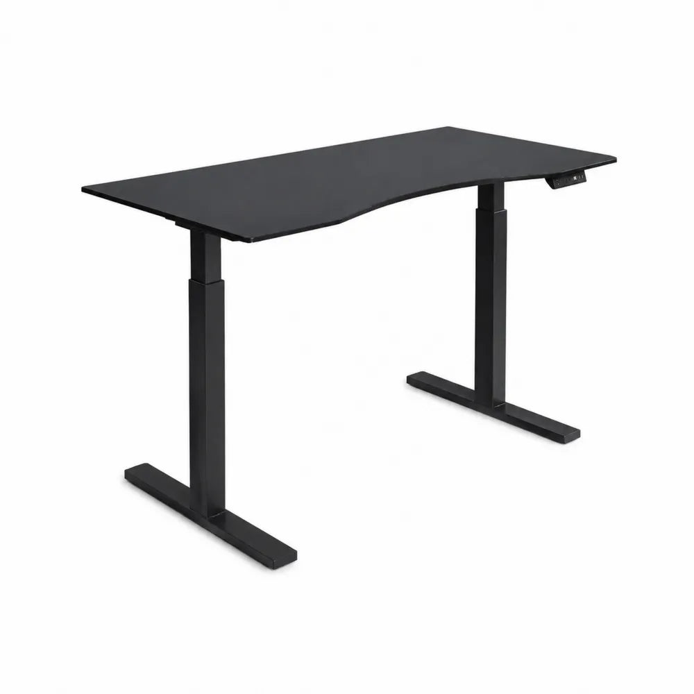 Bureau réglable avec plateau en MDF et pieds en métal