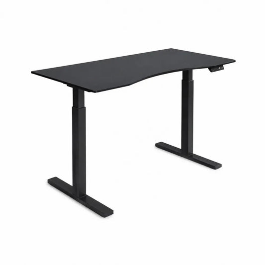 Bureau réglable avec plateau en MDF et pieds en métal