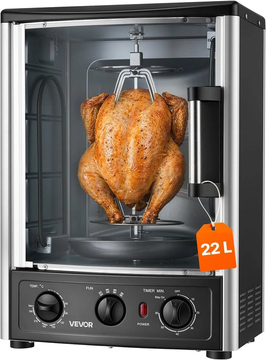 Inbouwoven, 22 l, 1500 W, verticale draaispies