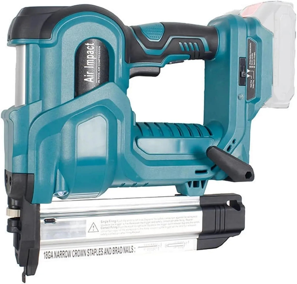 Machine met 32 mm, op accu, draadloze werking, blauw en rood