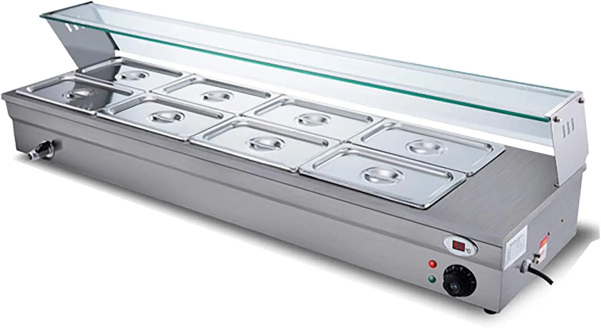 Multifunctionele Warmer Machine met 2000 W, 85 °C, 1-2 cm, regelbare thermostaat en RVS