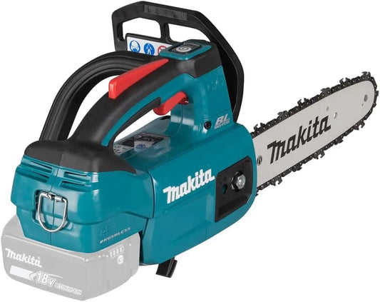 Makita lader met 18 V, 25 cm, zilver en blauw, zonder accu en oplader