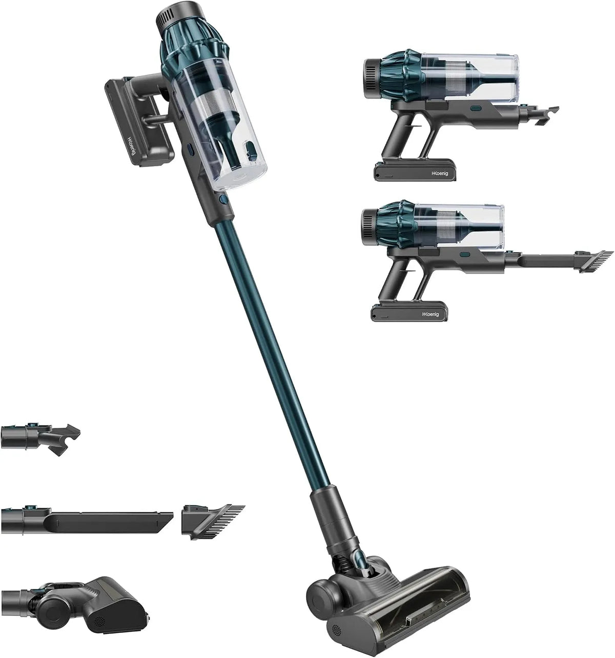 50 minuten, 400 W, 2-in-1, Stofzuiger, model UPX32, vrijstaand tot 50 minuten, 3 zuigsnelheden, 4 accessoires inbegrepen