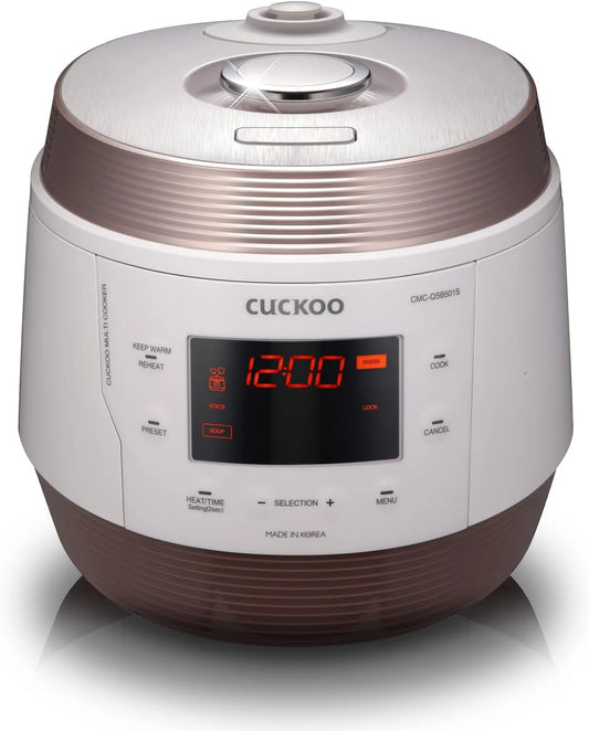 Slowcooker, CMC-QSB501S Q5, CUCKOO CMC-QSB501S ICOOK Q5 8 in 1 Premium RVS Stoomdruk Multicooker