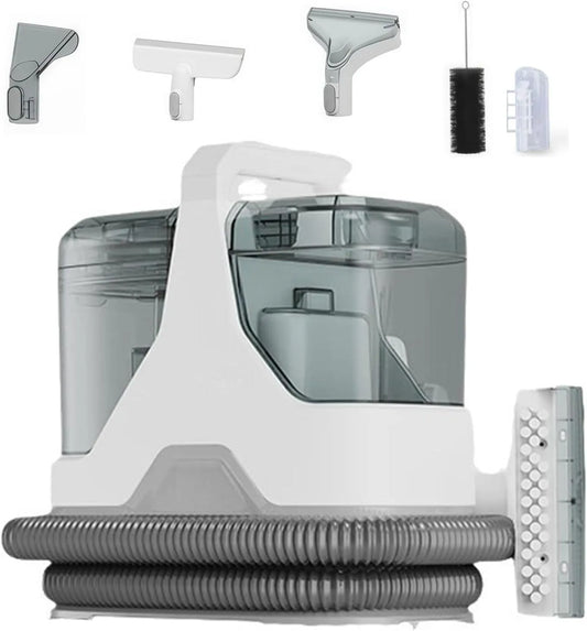Machine, Tapijtreinigingsmachine, 1L tank voor bank, zelfreinigende functie, auto en huisdier bedden, 600 W Handheld Spot reiniger met 16KPa