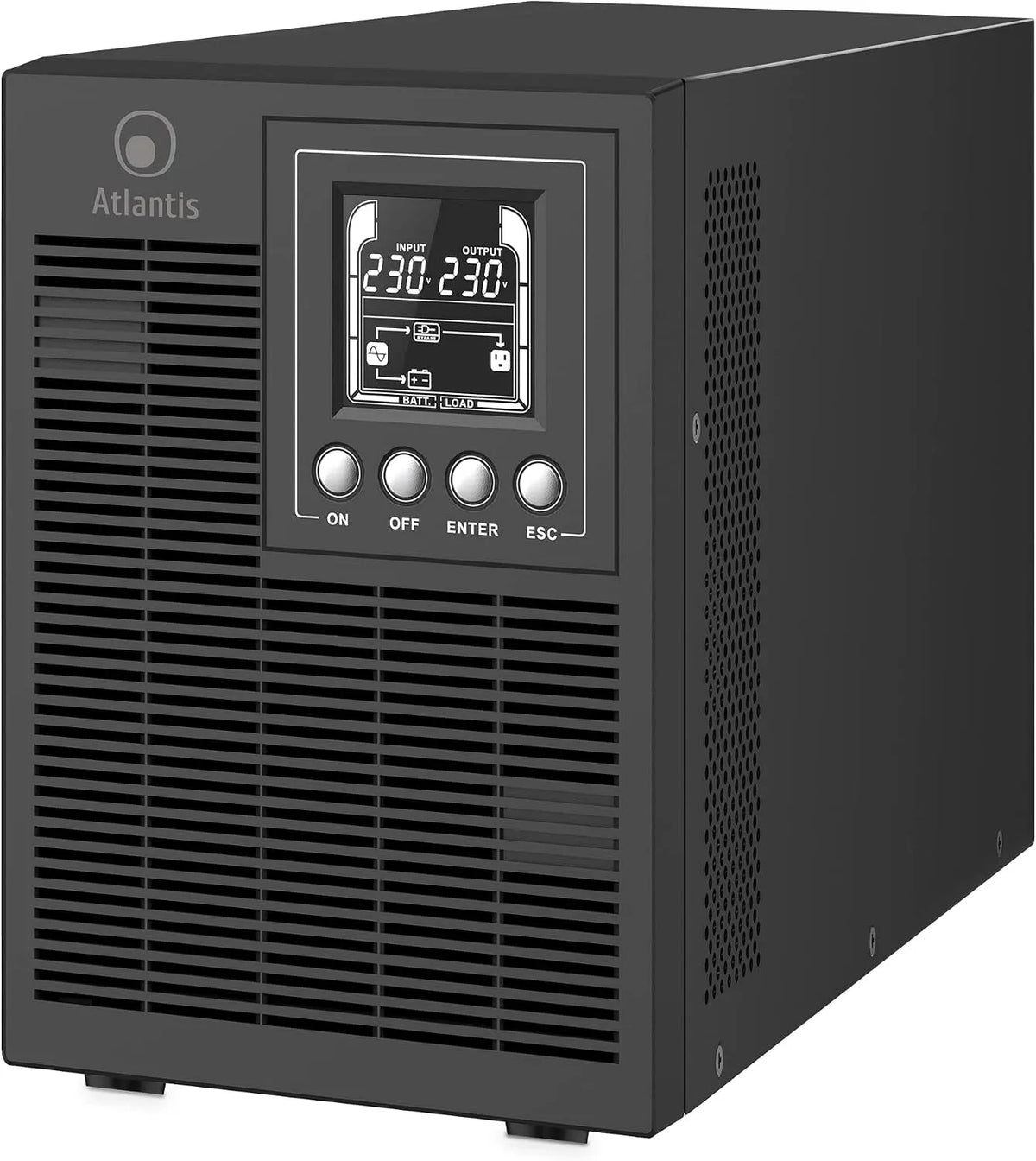 Atlantis A03-OP1502P PRO, UPS-noodstroomvoorziening, RS-232, 1350 W, 9 Ah, 3 x 12 V, USB, online UPS