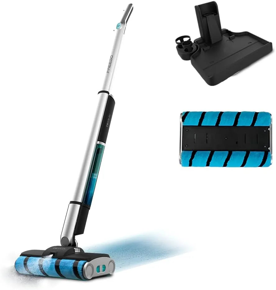 Cecotec Elektrische dweilmop zonder kabel met 40 minuten, 450 ml, 350 ml, 60 W, 14,8 V, 2000 mAh, 4 uur en 200 ml