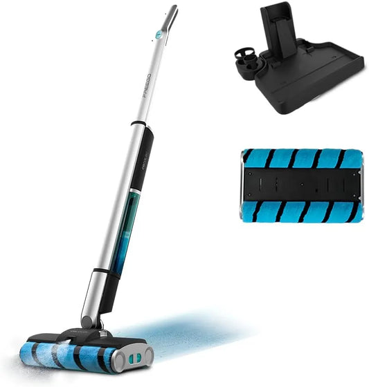 Cecotec Elektrische dweilmop zonder kabel met 40 minuten, 450 ml, 350 ml, 60 W, 14,8 V, 2000 mAh, 4 uur en 200 ml