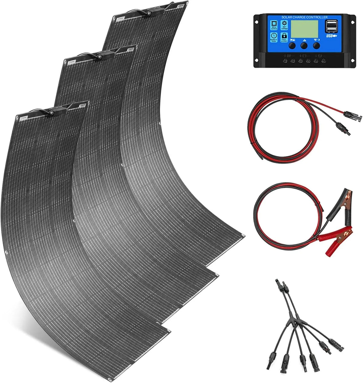 Zonnepaneel, 100 W, 300 W, 30A zonnecontroller voor off-grid systeem/eilandsysteem/balkon